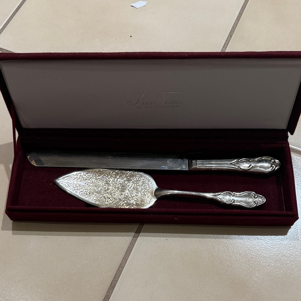 Godinger Silver Cake Knife and Server Set